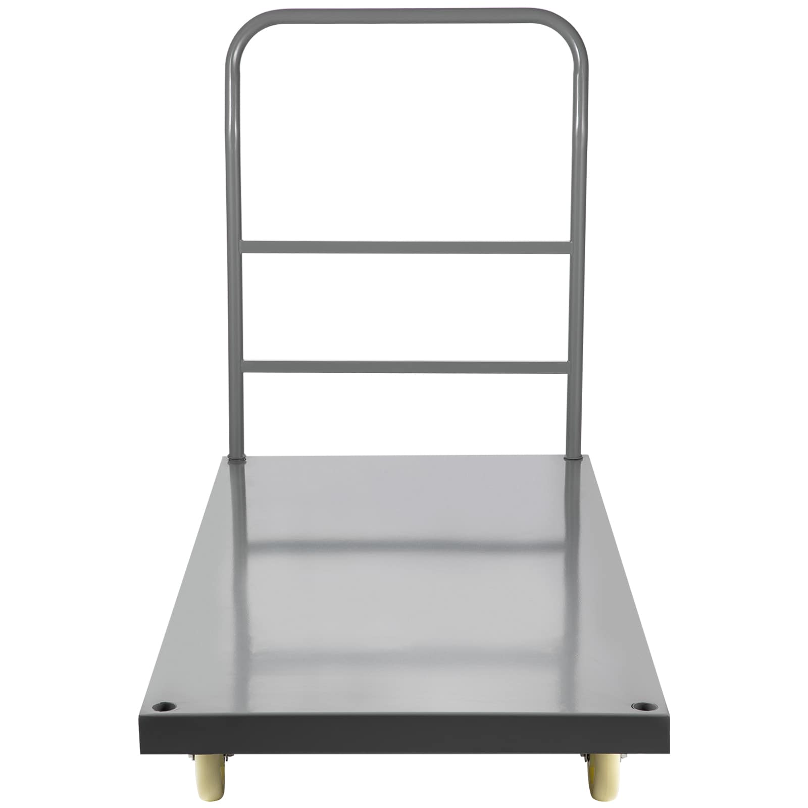 Heavy Duty Platform Truck Flatbed Cart With Handle For Warehouse_voghion.com